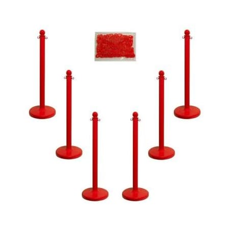 Accuform MEDIUM DUTY STANCHION POSTS COLOR PRC209RD PRC209RD
